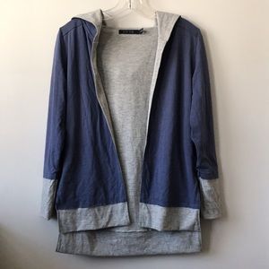 SWTR reversible open front hoodie XS new